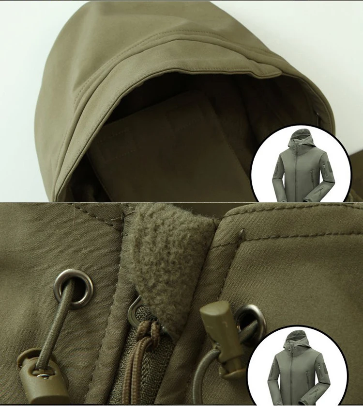 Men's Winter Fleece Sharkskin Tactical Outdoor Jackets 6