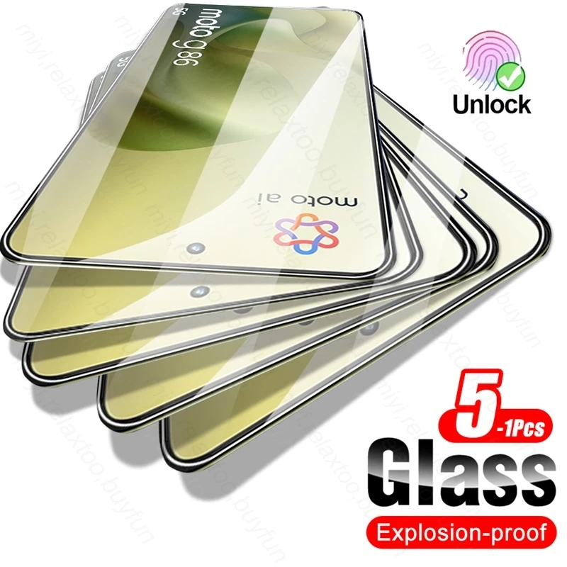 5-Pack Premium Clear Tempered Glass Screen Protectors