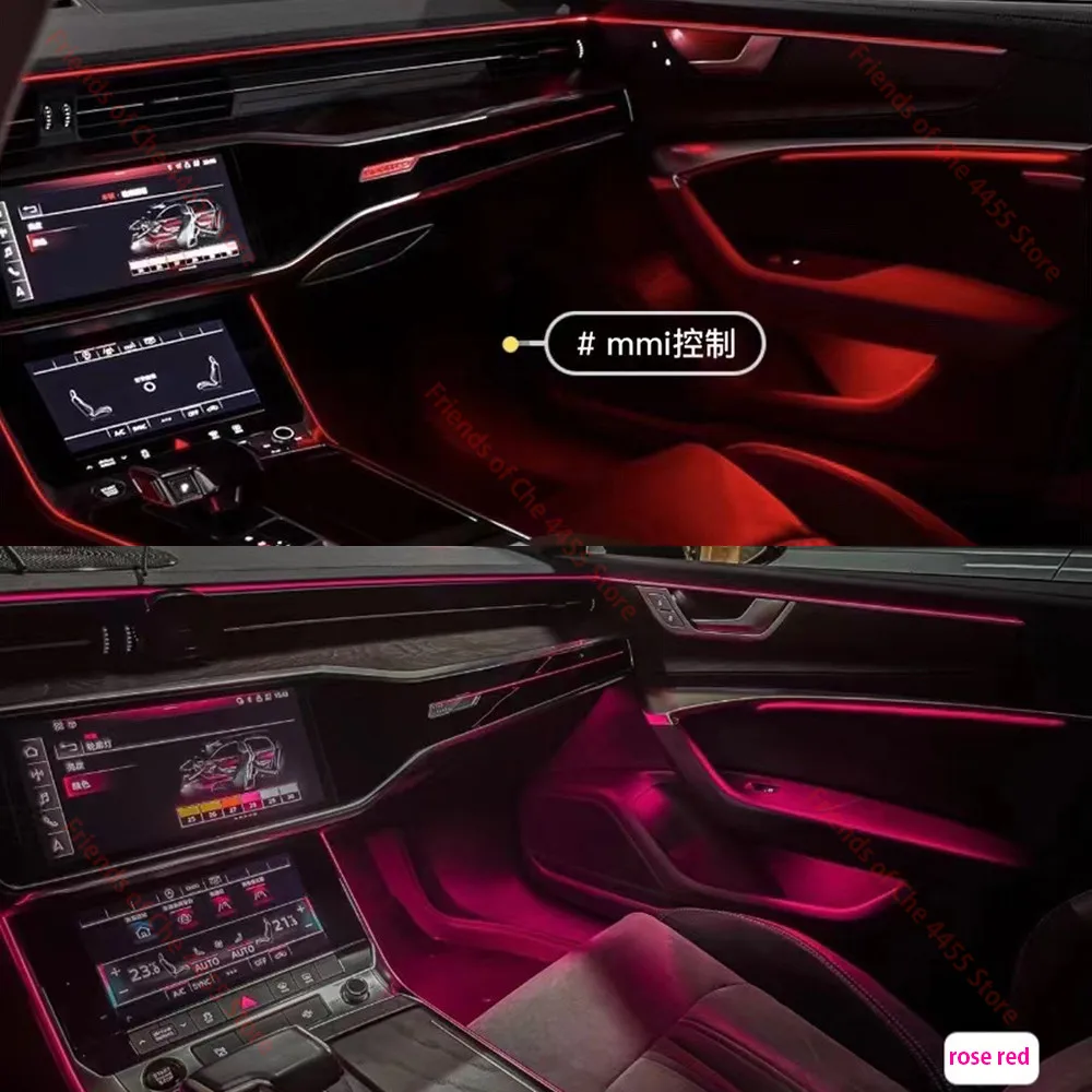 30 Farben MMI Control LED Umgebungslicht Atmosphärenlampe für Audi