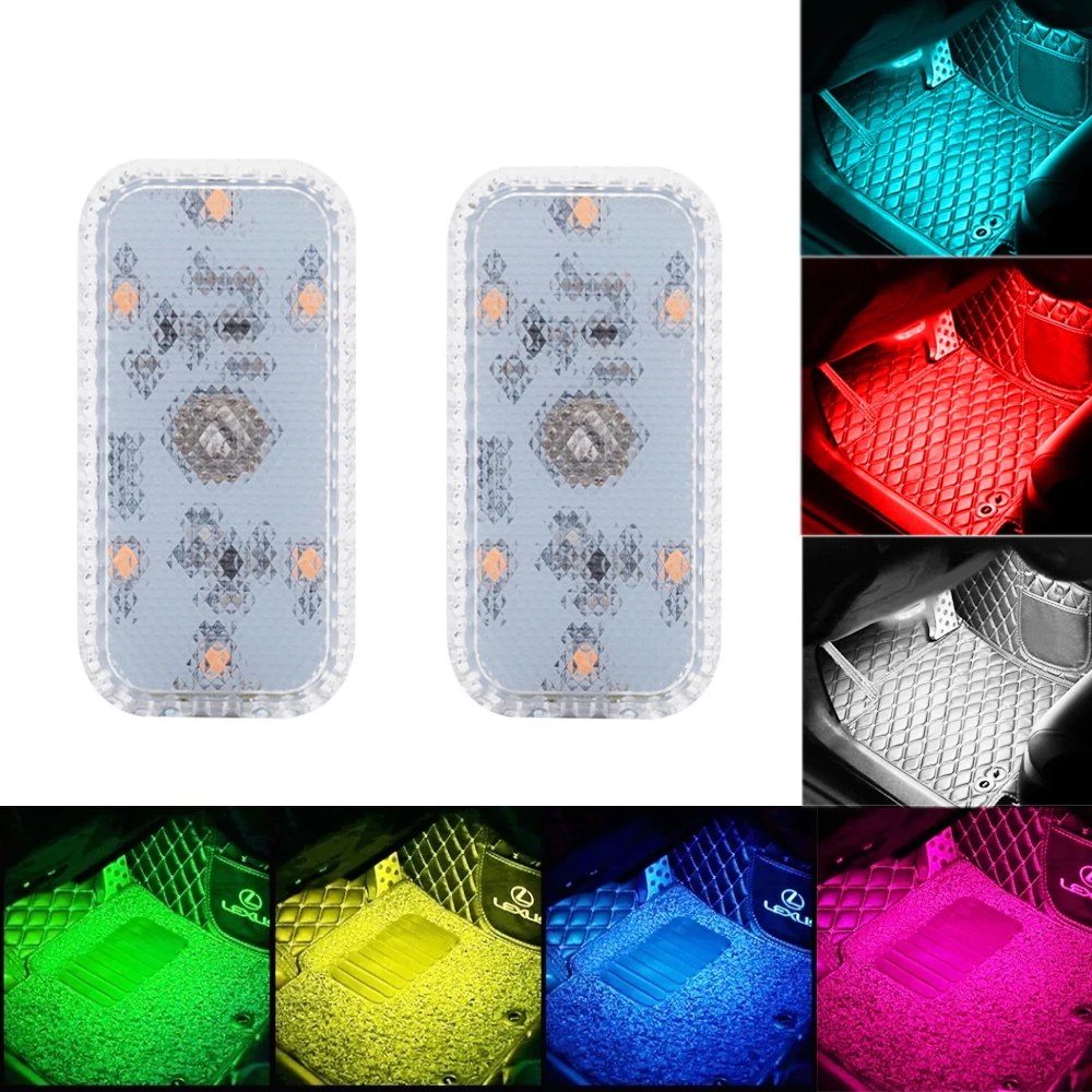 Touch Sensor Car Lighting Light Car Interior Atmosphere Light Mini Touch Roof Reading Lamp Car Styling Night Light USB Charging
