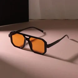 Vintage Oversized Gradient Mirror Sunglasses - Retro Fashion Luxury Eyewear (Other)
