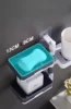 Rotary soap box Soap box perforation-free wall mounted drain storage rack multi-function dry and wet separation 4