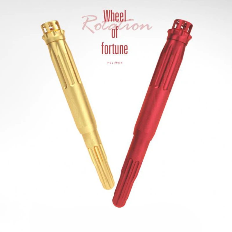 Fuliwen 015 Metal Golden Aluminum Rotating Ruby Pen Top 0.38mm F/EF Nib Fountain Pen Writing Pen Gift fuliwen 015 metal aluminum rotating ruby pen top 0 38mm f ef nib fountain pen professional stationery supplies writing tool gift