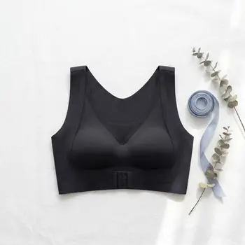 Reggiseno Correttore Posturale con Chiusura Frontale 2 in 1, Senza Ferretto, con Spalline Incrociate, Antiurto, Push-Up, Senza Cuciture, Migliora la Postura
