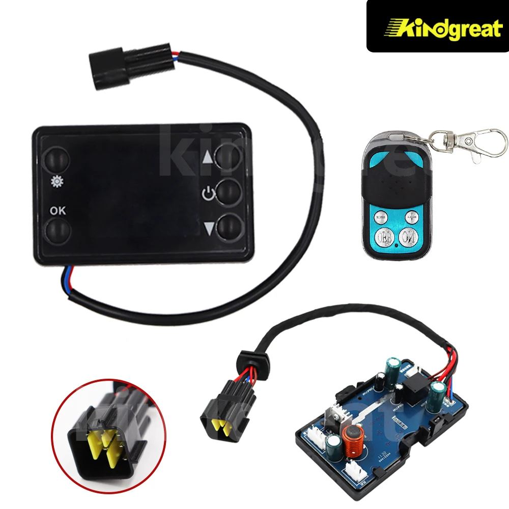 12V 24V Parking Heater Controller Diesel Air Heater LCD Monitor Switch + Remote Control + Control Motherboard for Chinese