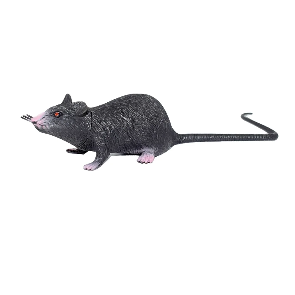 Lifelike Miniature Rat Prop for Halloween and Party Decor