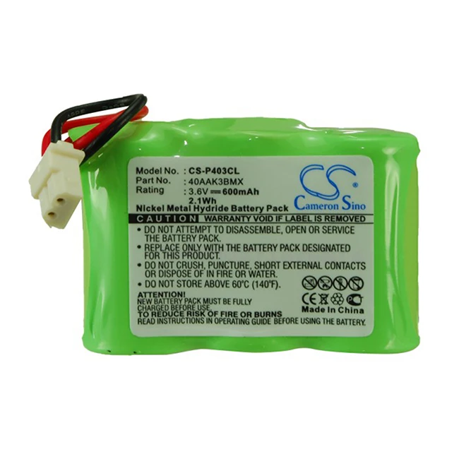 Batteria Per Telefono Cordless 1100Mah Per Incom Unidata Wpu-7800B Wpu-7800B-Us Wpu-7800 Wpu-7700 Icw-1000B Cameron Sino