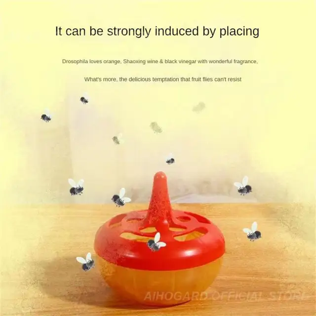 Szúnyogokhoz Pernilongos Drosophila Csapdák Újrahasznosítható Légygyilkos Csali Légy Gyógyszert Csapda Gyümölcsláda Kupa Otthoni Kertparkhoz - Image 5