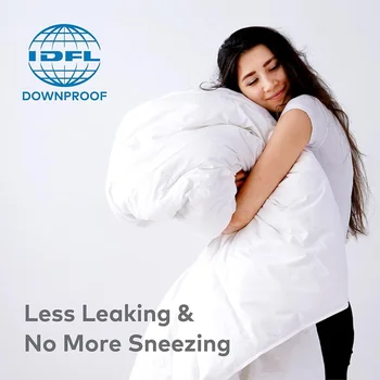 Ultra Soft Lightweight Duvet Insert, Cooling Thin Summer Down Comforter, Hotel Quality Natural Duvets Inserts, 100% Cotton Cover 4