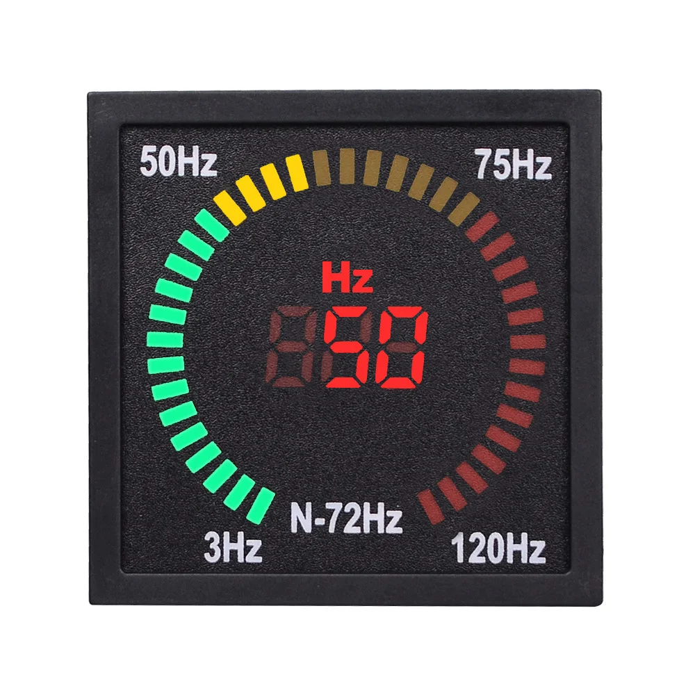 

AC 50-500V Voltage Signal Indicator Light LED Digital Display Tester Voltage Meter N-72V 50-60HZ Frequency Embedded Voltmeter