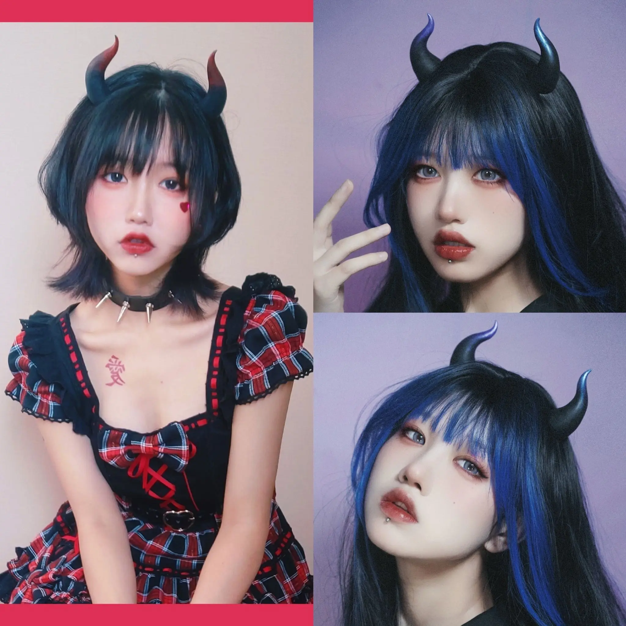 

Cosplay Devil Gothic Ox Horn Headwear For Halloween Party Devil Horn Hairpin Evil Queen Headpiece Party Supplies Hair Hoop