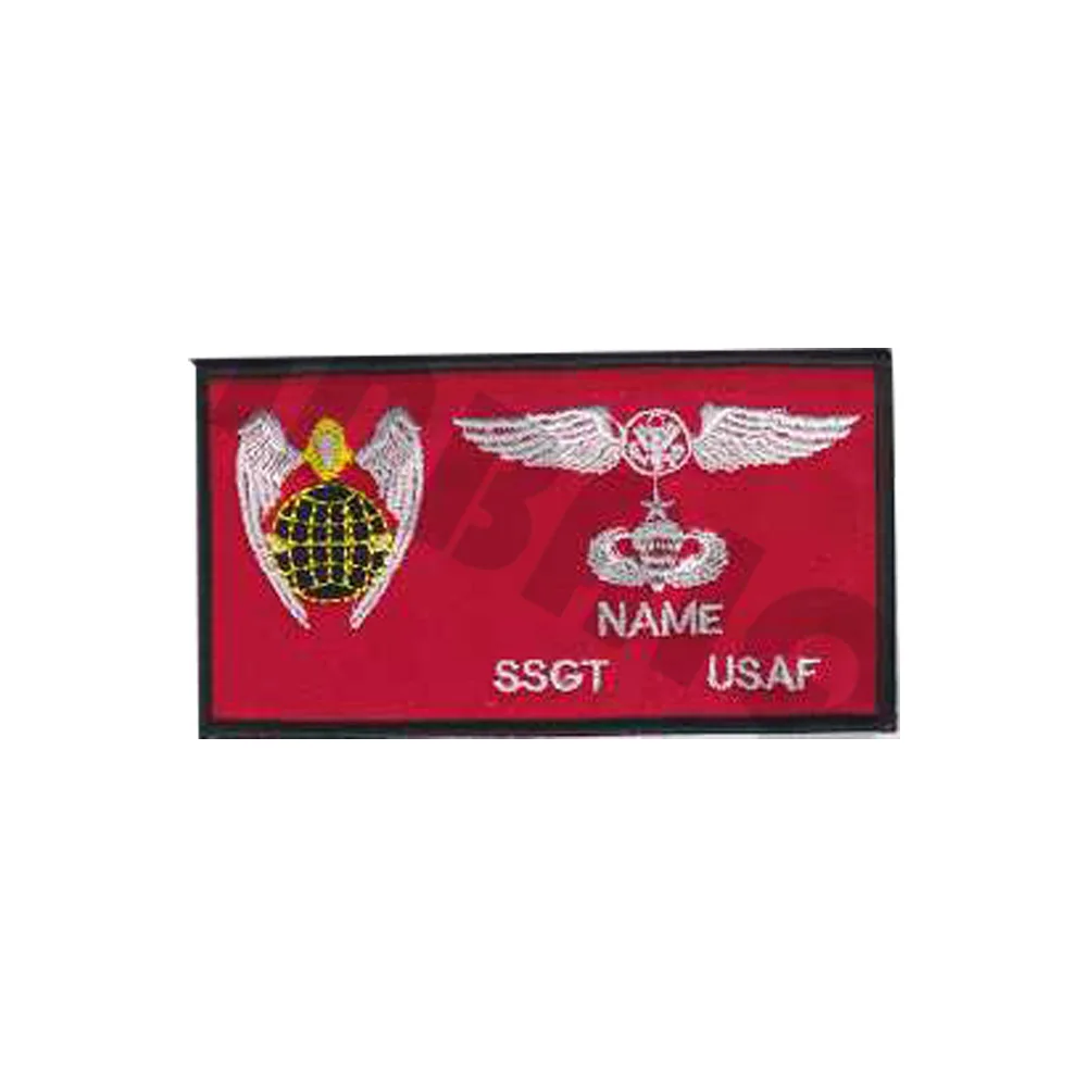 Patch Per Ricamo U.S.Airforce Pj Pararesscue Jumpers Nastri Con Nome Personalizzato Testo Marca Morale Tattiche Militari