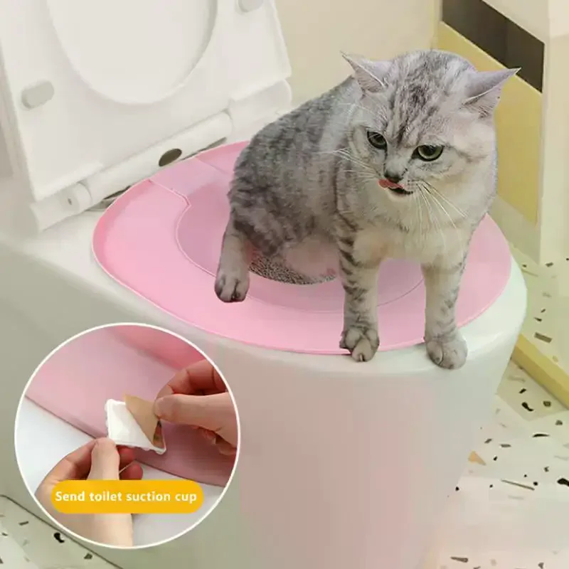 Sistema di Addestramento per Gatti al WC, Kit per Insegnare l'Uso del Lettiera, Sedile WC Riutilizzabile per Gatti, Strumento per l'Addestramento dei Gatti - immagine 6