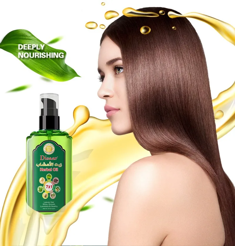 Pure Natural Herbal Oil Hair Treatment 120ml Damaced Repair and Reduce Bifurcation Hair Growth Care Oil