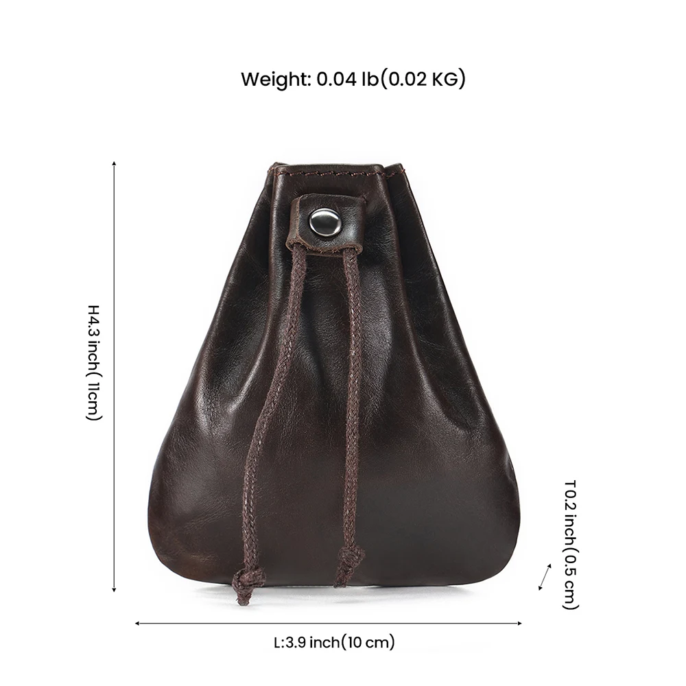 JOYIR Genuine Leather Men's Coin Purse Change Pouch Card Holder for Male Casual Mini Storage Bag Unisex Wallets coin purse coin wallet change bag card wallet
