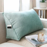Headboard Wedge Pillow Bed Sofa Rest Reading Pillow Bolster Triangular Pillow Sitting In Bed-Backrest Positioning Support 1