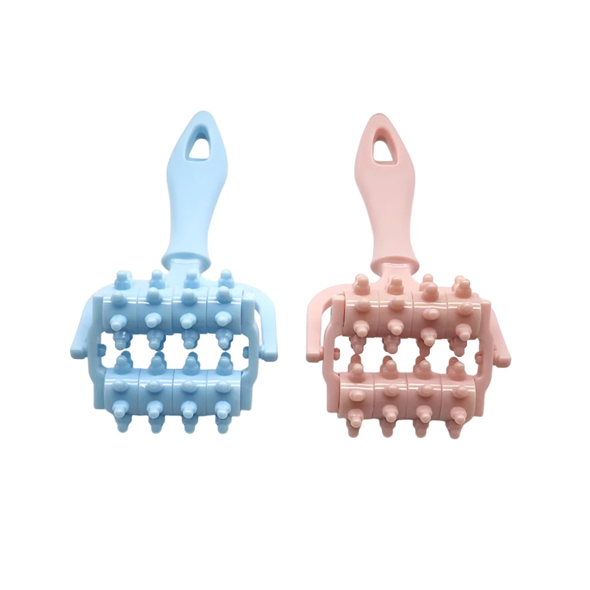 1PCFast Anti Cellulite Dual Roller Beauty Massager Handheld Anti Cellulite Massager Roller Muscle Stretching Health Massage Tool