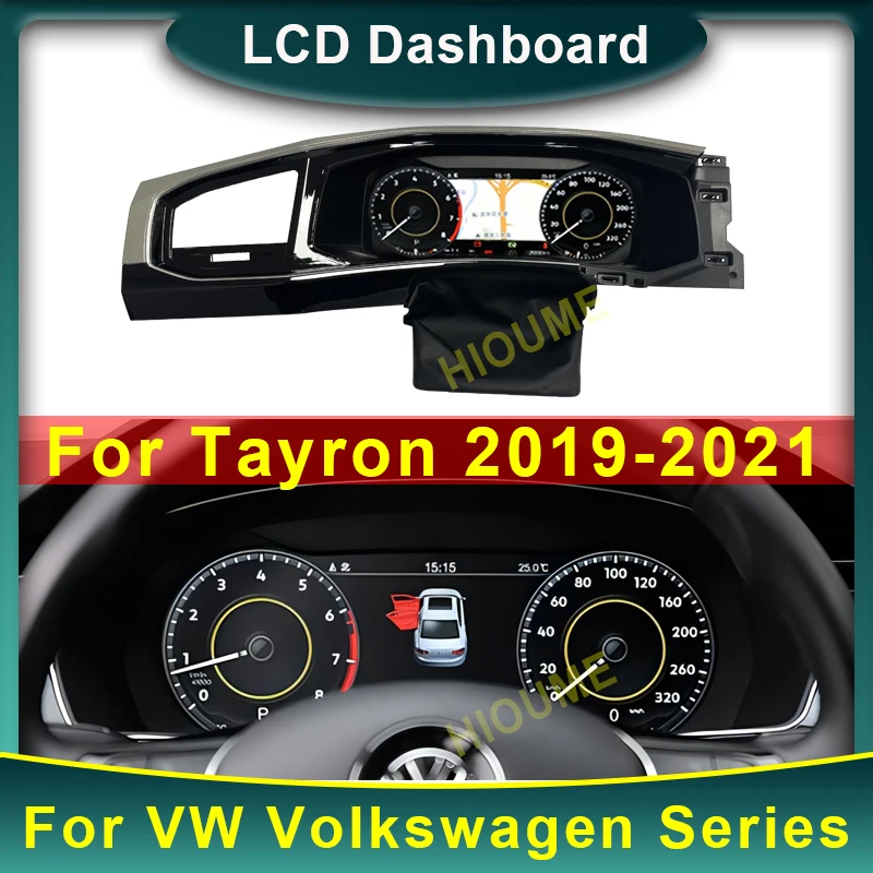 

2023 New LCD Digital Dashboard Panel Virtual Instrument Cluster CockPit LCD Speedometer for VW Volkswagen Tayron 2019-2021