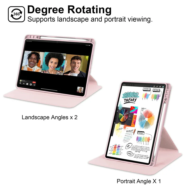 360° Rotating Magnetic Acrylic Tablet Case for Huawei MatePad SE 11 Inch