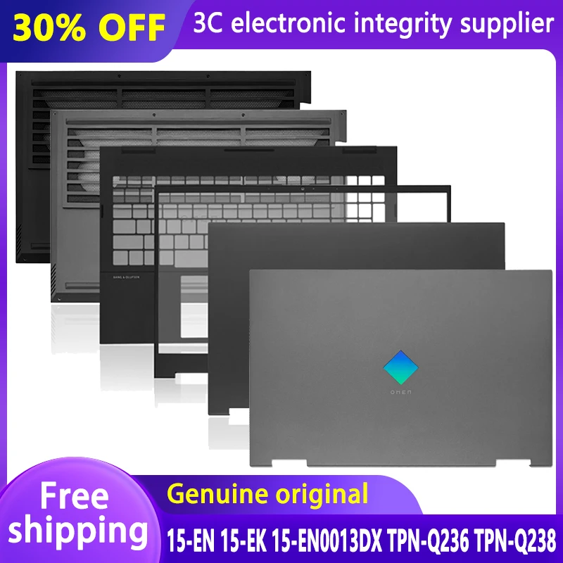 Nuovo Per Hp Omen 15-En 15-Ek Muslimate Tpn-Q236 Tpn-Q238 Custodia Per Laptop Cover Posteriore Lcd Cornice Anteriore Custodia Inferiore Coperchio Dell