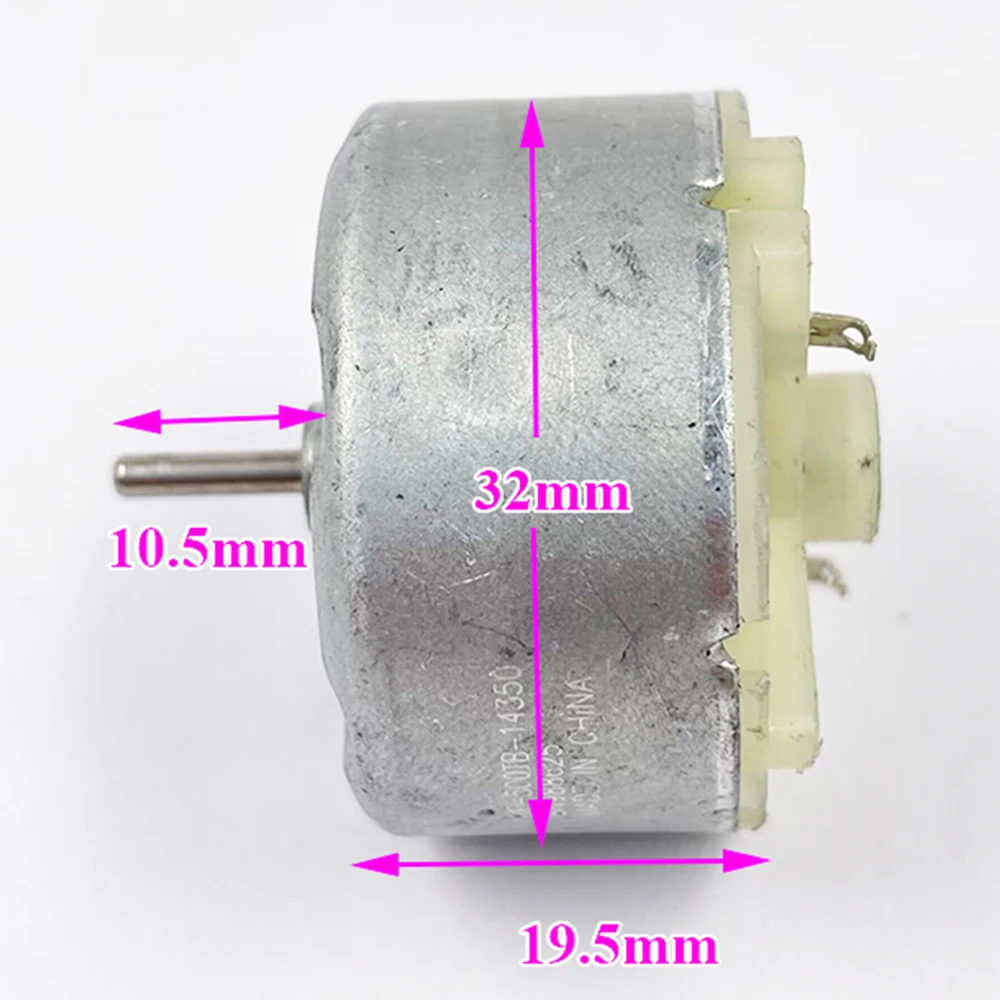 Mabuchi-Motor de CC RF-500TB-14350, Humidificador doméstico, alarma, reloj, bobinador, 6V, 9V, 12V, RPM 9000, Micro 32mm OD, redondo