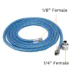 Precision Dual Action Airbrush 6ft Airbrush Hose 0.2/0.3/0.5mm Nozzles Needles for Painting Cake Decorating Model Art Tattoo 5