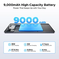 Tablette intelligente DOOGEE U12, écran 12'', 24 Go de RAM (6 Go + 18 Go), 128 Go, batterie 9000 mAh, UNISOC T7255, Android 16, Widevine L1 5