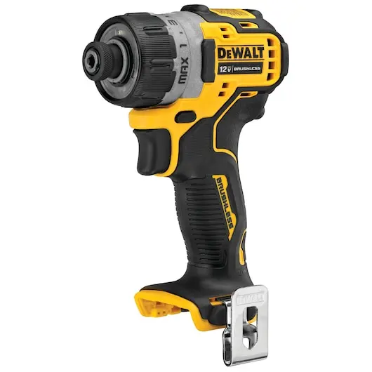 DeWALT DCF601B DCF601 12V MAX 1/4" Brushless Screwdriver Portability Clip - Bare Tool 5