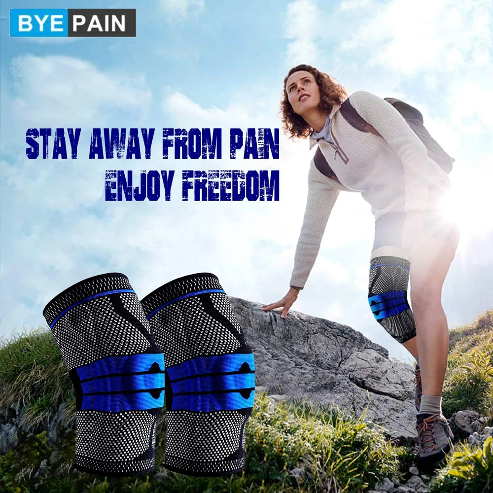 

BYEPAIN Professional Knee Compression Sleeve with Patella Gel Pads & Side Stabilizers,for Men Women Meniscus Tear,ACL,Arthritis