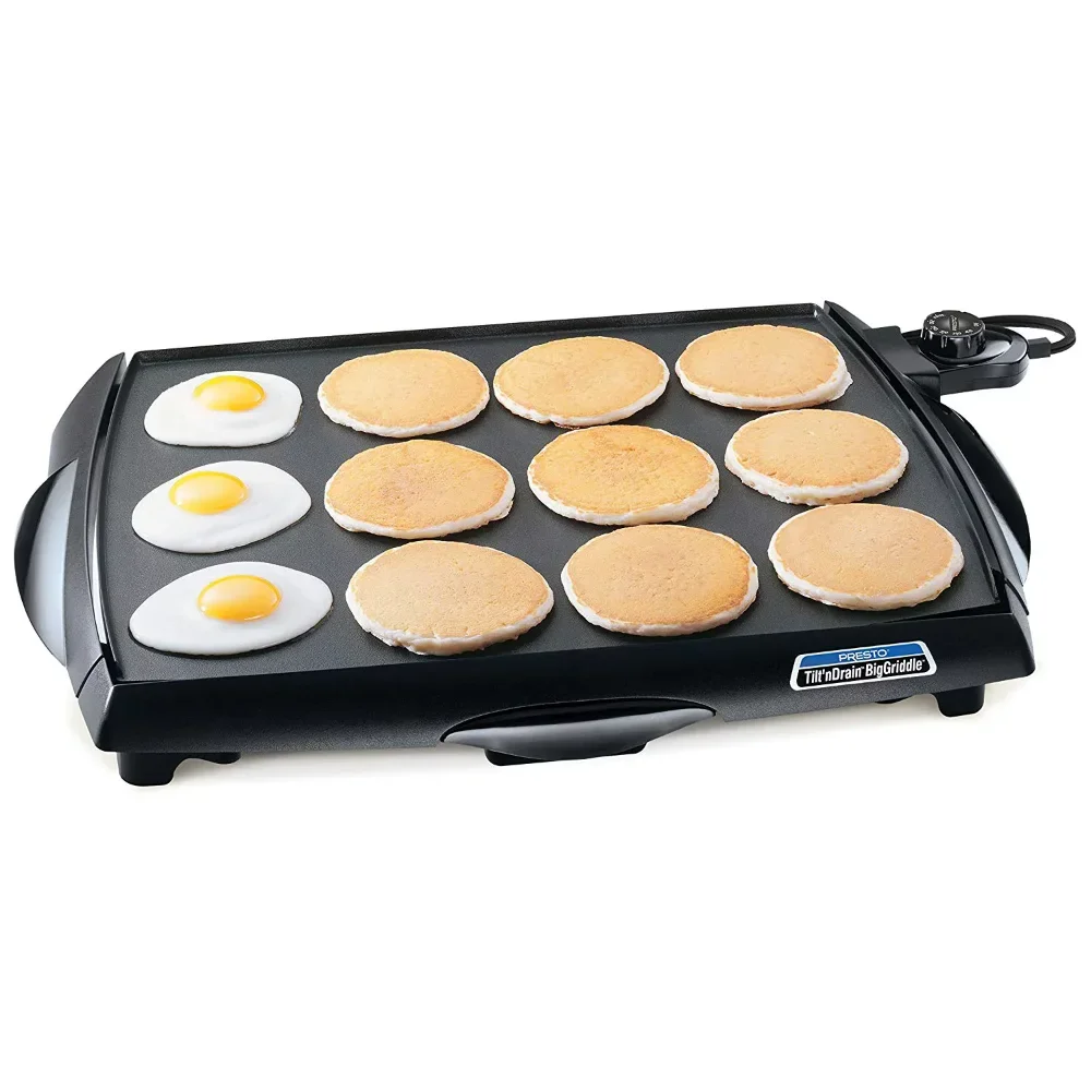 

Tilt 'N' Drain™ Big Griddle Cool-Touch Griddle tostadora de pan