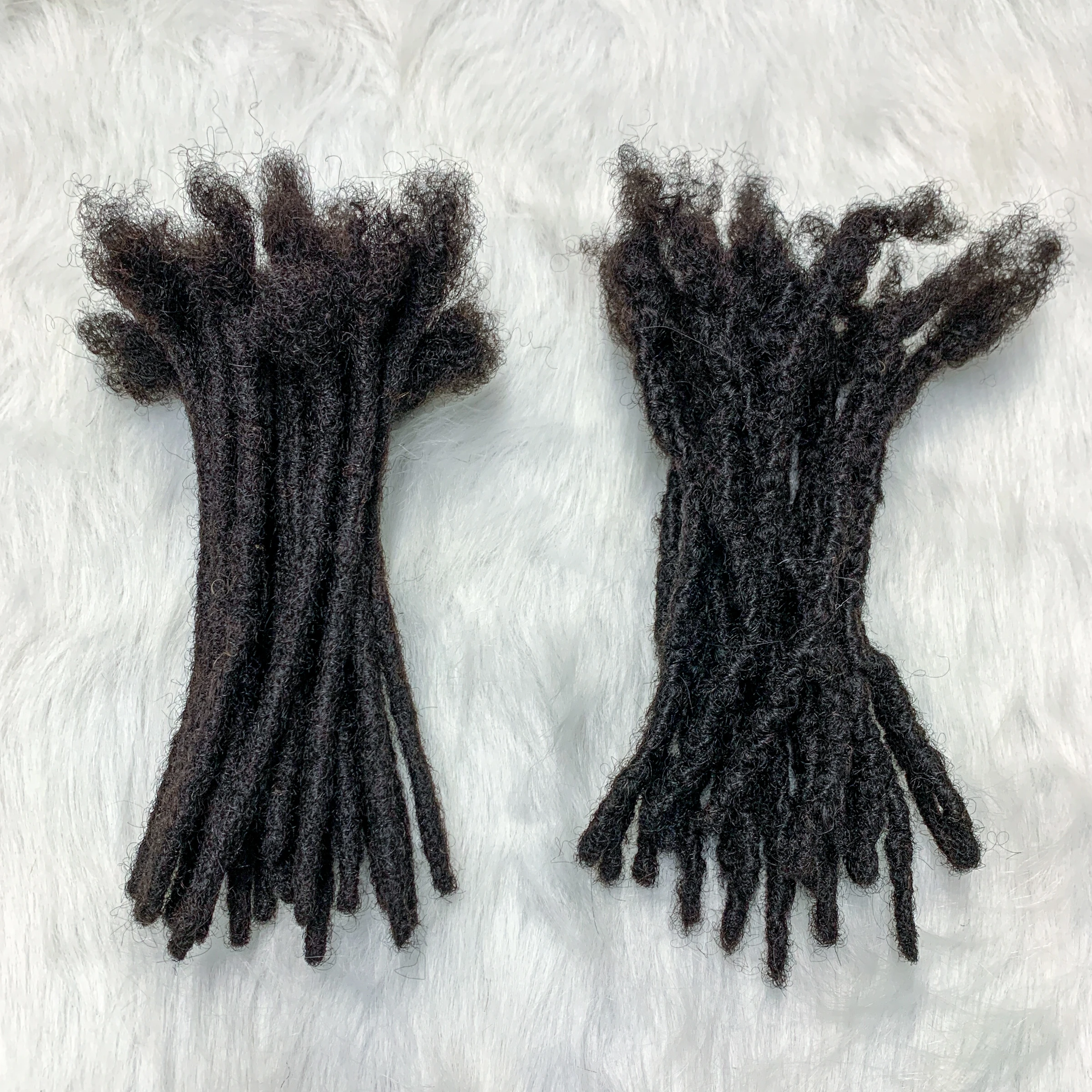 8 Inch 100% Human Hair Dreadlocks Crochet Braids Hair Handmade Locs Hip-Hop Style for Men and Women Braiding Wig Extensions 0.6 5