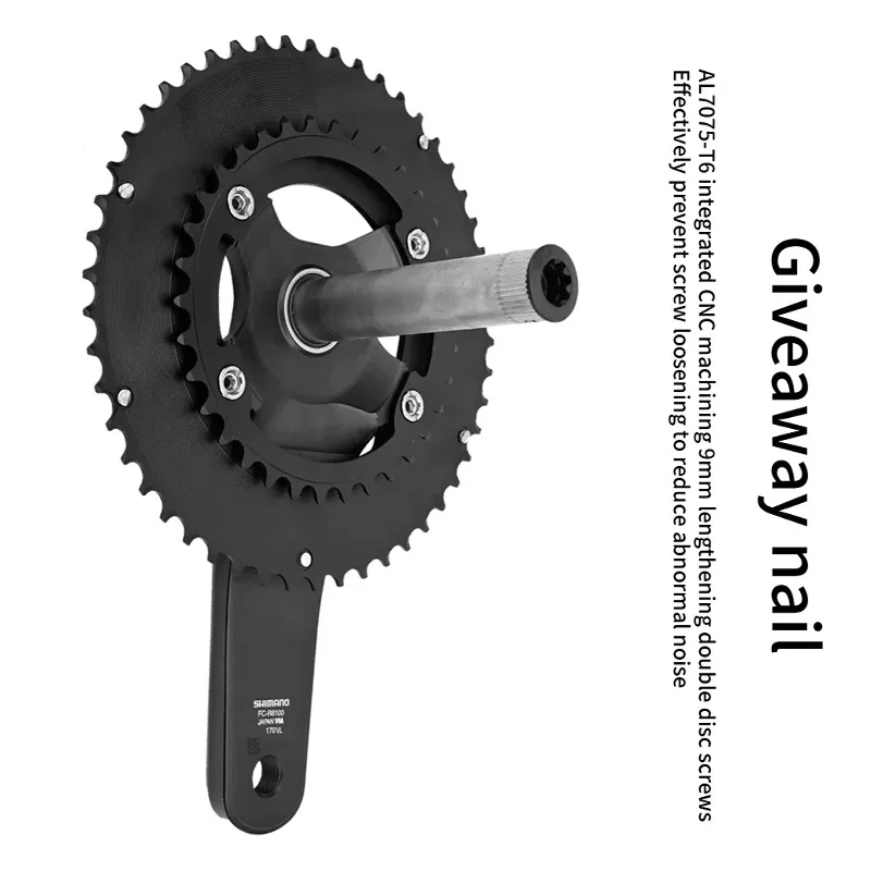 Chainwheel RIRO 110BCD Chainwheel for R7100 R8100 R9200 11S 12S Road Bike Chainring 50-34T 52-36T 53-39T 54-40T 110 BCD Chainring