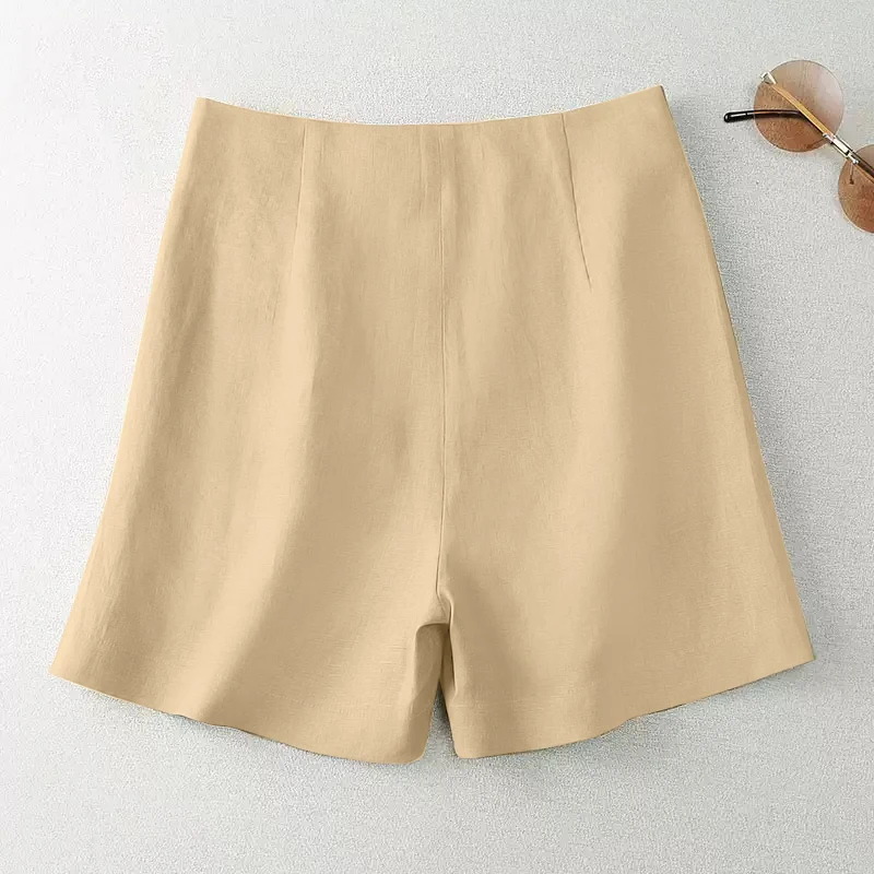 ZANZEA 2025 Summer High Waist Short Pants Leisure Everyday Wear Loose Casual Shorts Solid Wide-Leg Women's Mid-Thigh Trousers