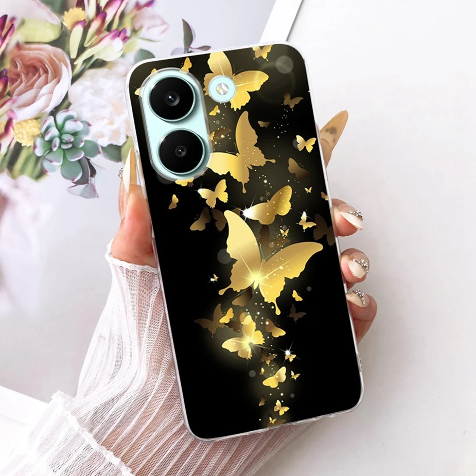 Colorful Flowers Painted Soft Slim Phone Case Cover