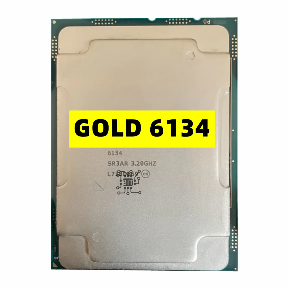 

Xeon GOLD 6134 SR3AR 3.2GHz 24.75MB Smart Cache 8-Cores 16-Thread 130W LGA3647 CPU Processor GOLD6134 Free Shipping