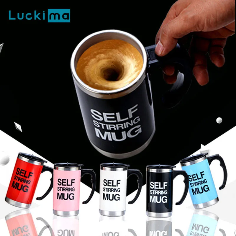 400ml Automatic Self Stirring Magnetic Mug Creative Stainless Steel Coffee  Milk Mixing Cup Blender Lazy Smart Mixer Thermal Cup - AliExpress