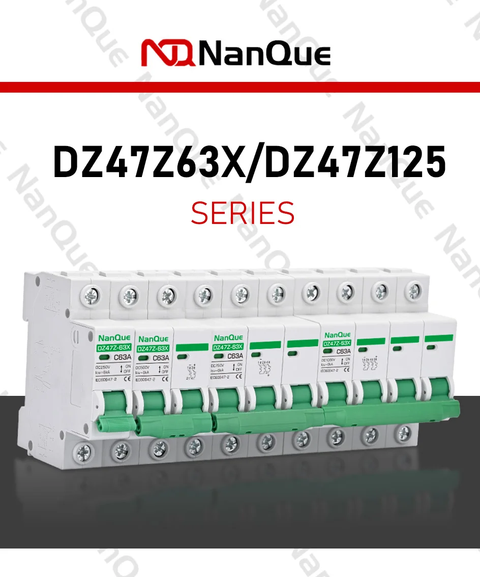 DC MCB 250V 500V 750V 1000V 1/2/3/4 Pole Photovoltaik Schalter Solar Panel Schutz Leistungsschalter für DC 16A 32A 50A 100A 125A – Detail 1