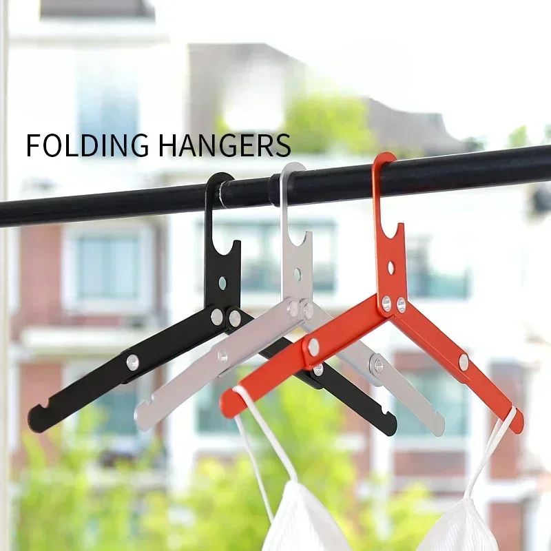 3-fold Clothes Hanger for Camping and Self-driving Travel Outdoor Ultra-light Aluminum Alloy Folding Multi-functional Portable 2