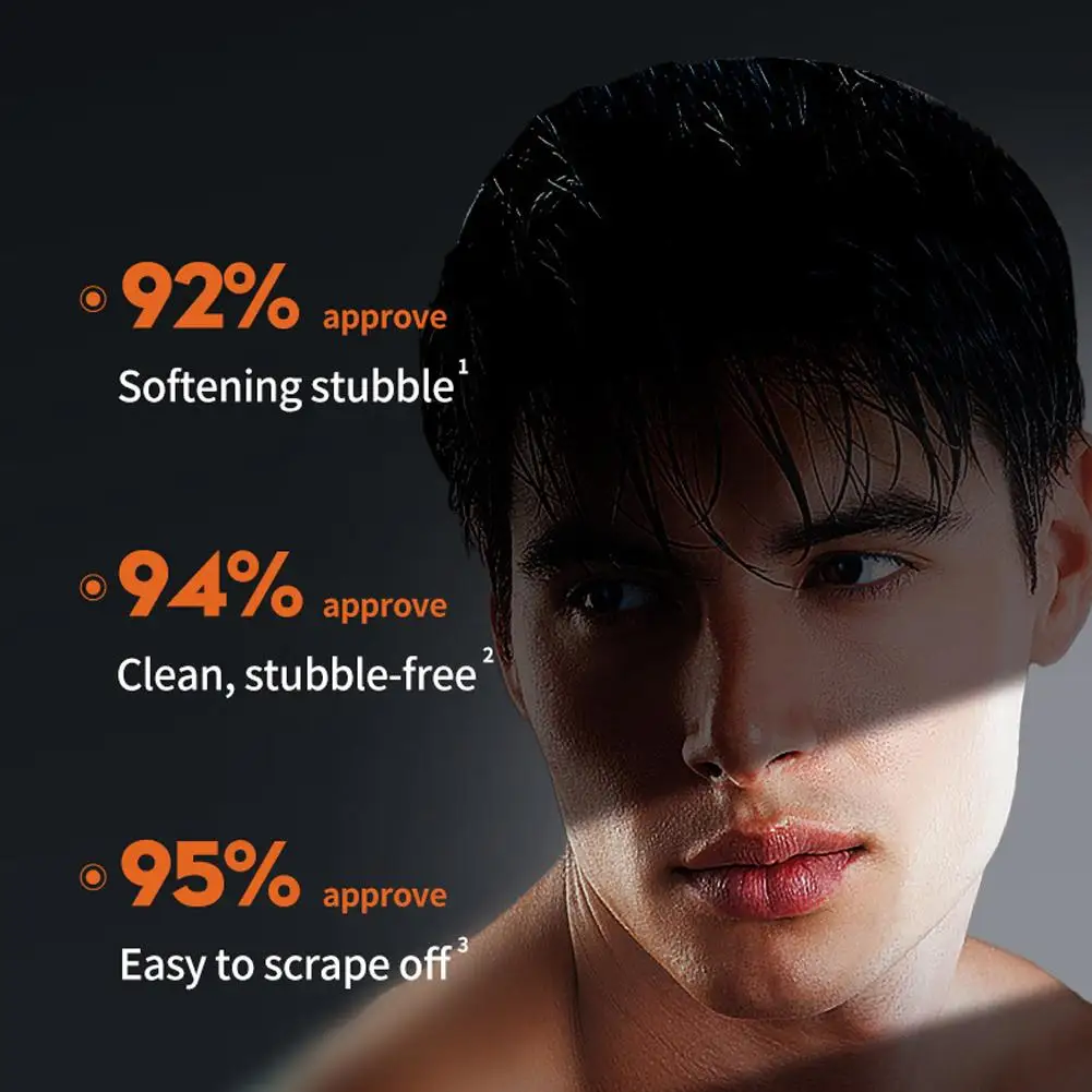 60ML Shaving Gel Shaving Smooth Softening Beard Roots Cleanses Shave Cream Shave Gel Smooth Cream For Men