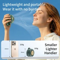 Ventilateur portable pour le cou et la taille, mini ventilateur à clip, ventilateur électrique de refroidissement, ventilateur sans pales USB 900 mAh, refroidisseur d'air portable pour l'extérieur et la maison 5