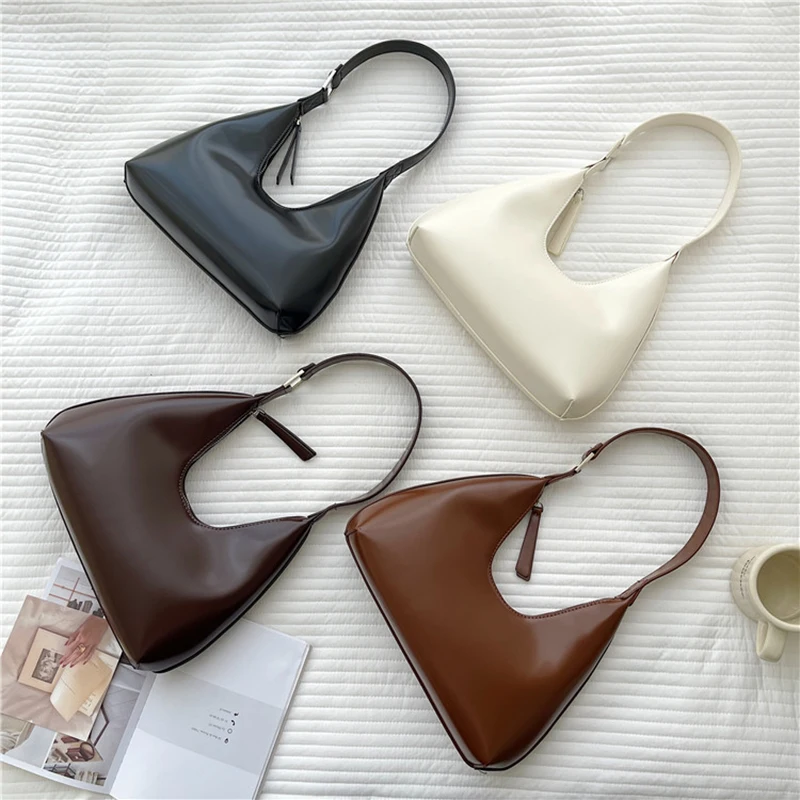 2023 Summer Pleated Handlebags For Women PU Cloud Bags Leisure Armpit Bag Shopping Shoulder Bags Dumpling Handbag Female