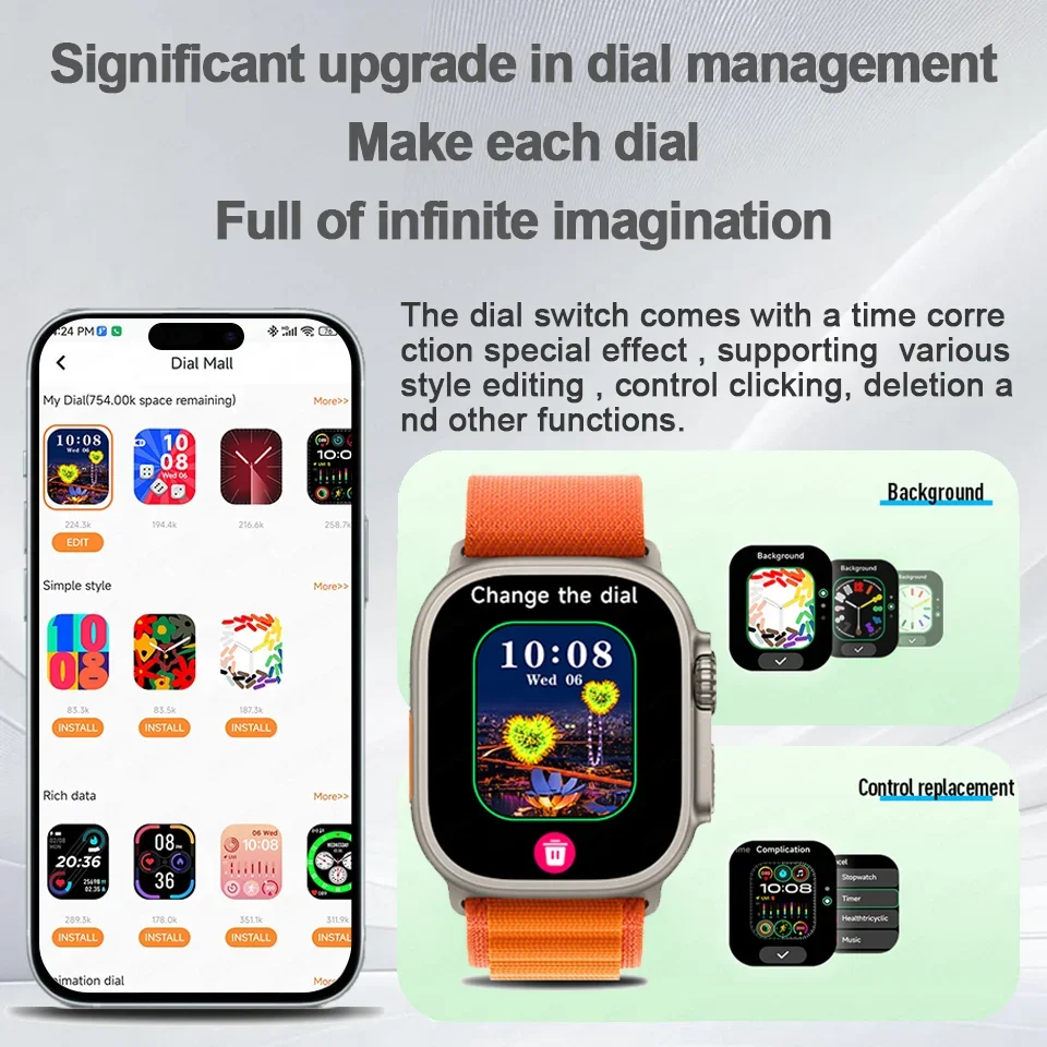 2025 New 4G Network Smart Watch GPS Google Play IP68 Waterproof Android IOS HD Camera SIM Card 2.1Inch Smartwatch For Men Women 6