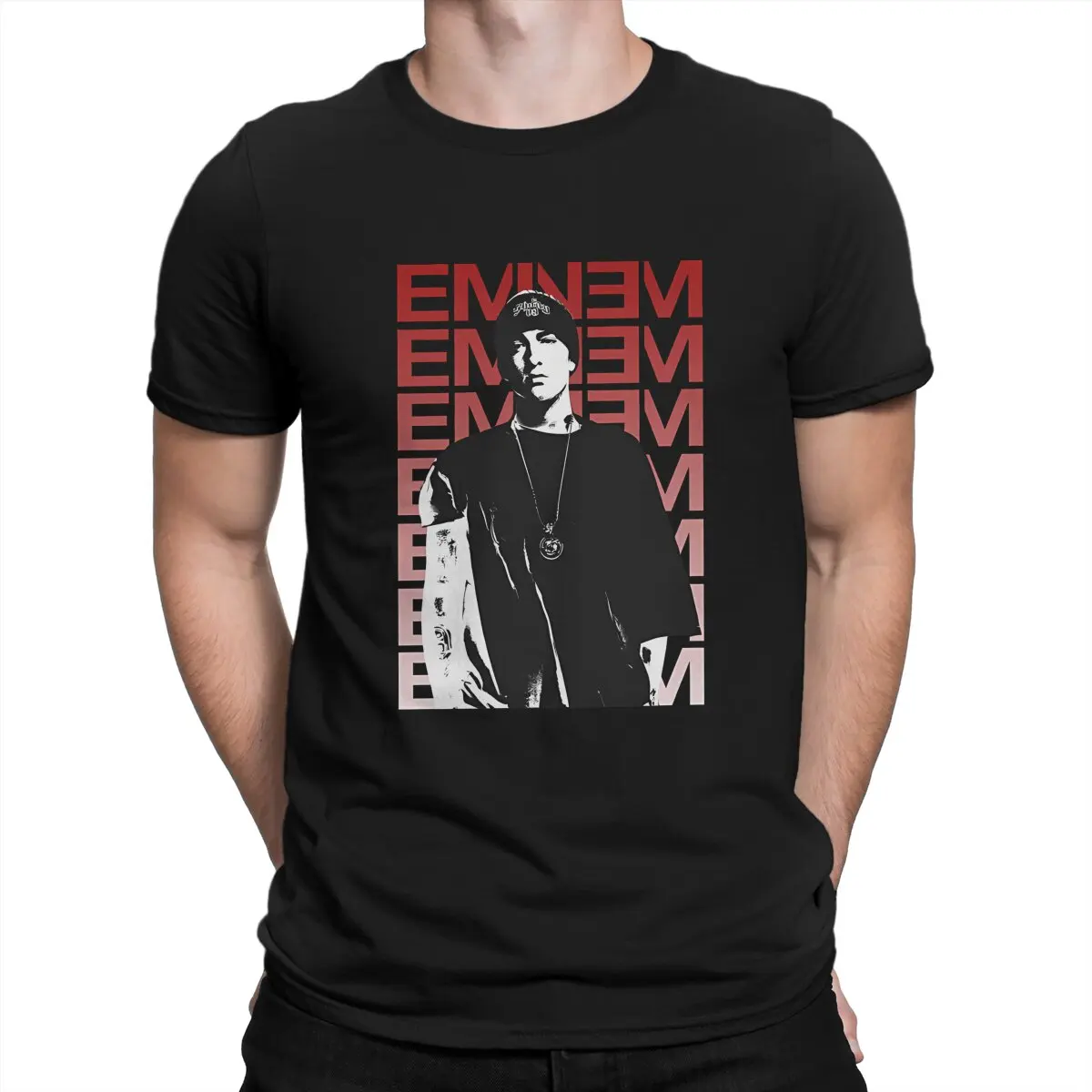 

Оригинальная футболка Eminem E для мужчин, экзотическая Базовая футболка с круглым вырезом, отличительные подарки на день рождения, уличная одежда