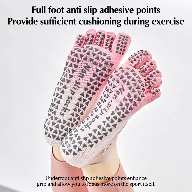 Gradient Yoga Socks Professional Dispensing Anti-Skid Socks Women'S Five-Finger Socks Sports Socks Fitness Jump Pu Lati Socks 3 Sa0c51426e6184e7a9f99da0c57a279f3L