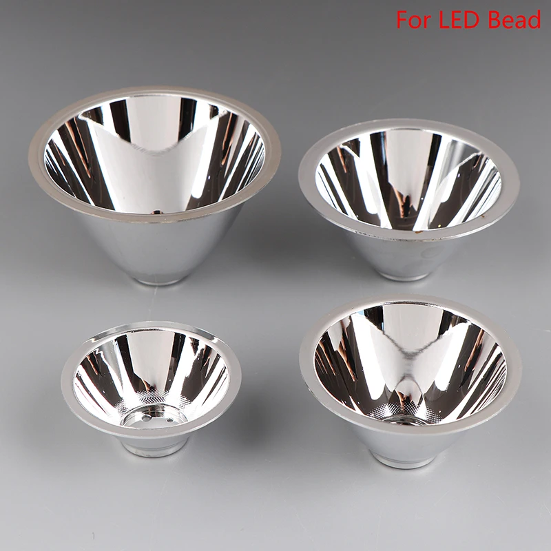 56mm 68mm 77mm 87mm LED Aluminum Reflector Cup without Mounting Plate Reflective Concentrate Cup for 1W 3W LED Bead