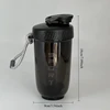 590ml Blender Shaker Bottle with Plastic Whisk Ball BPA Free Plastic Protein Shakes Leakproof for Powder Workout Gym Sport 6