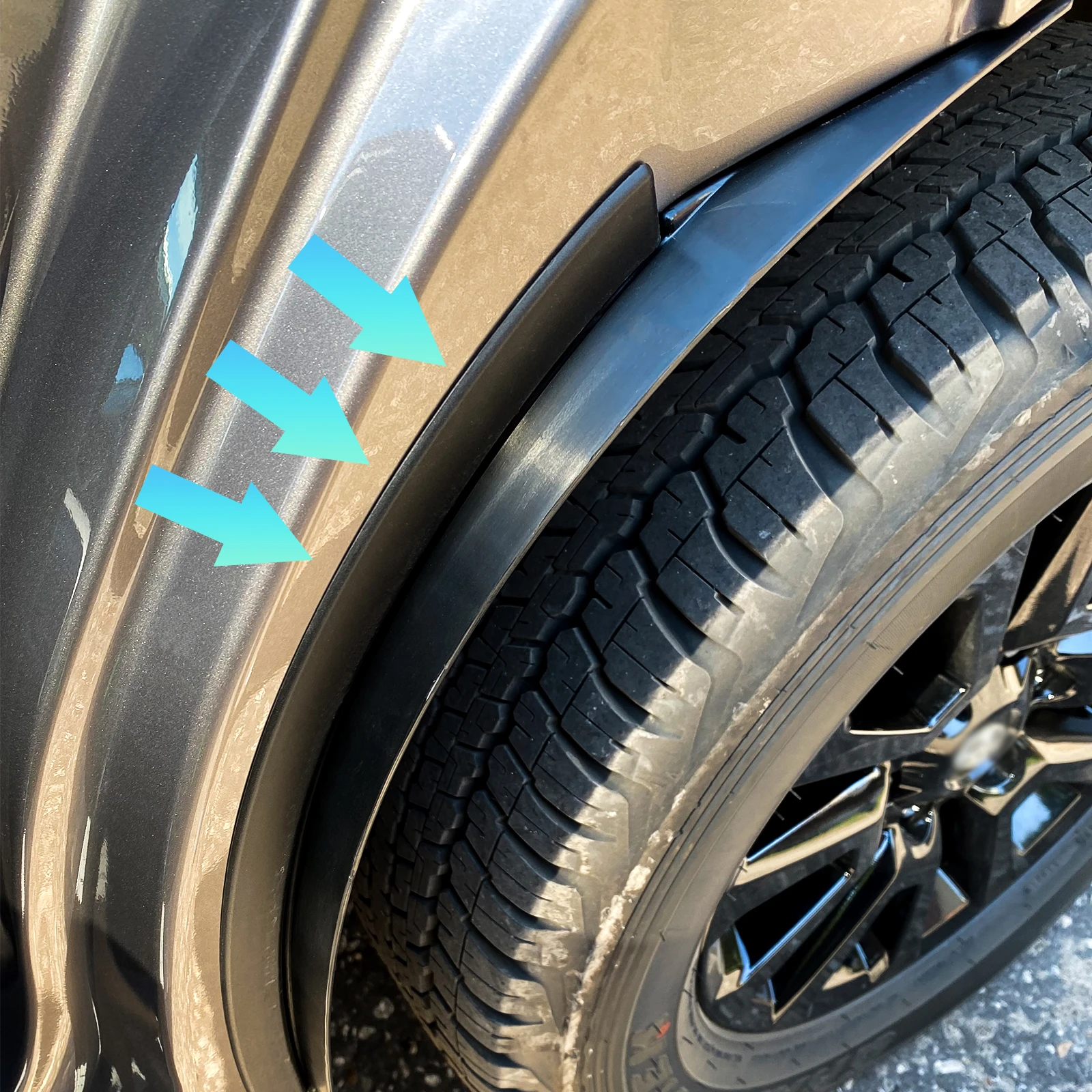 Pair Rear Wheel Arch Flare Fender Liner Splash Guards Mud Flap