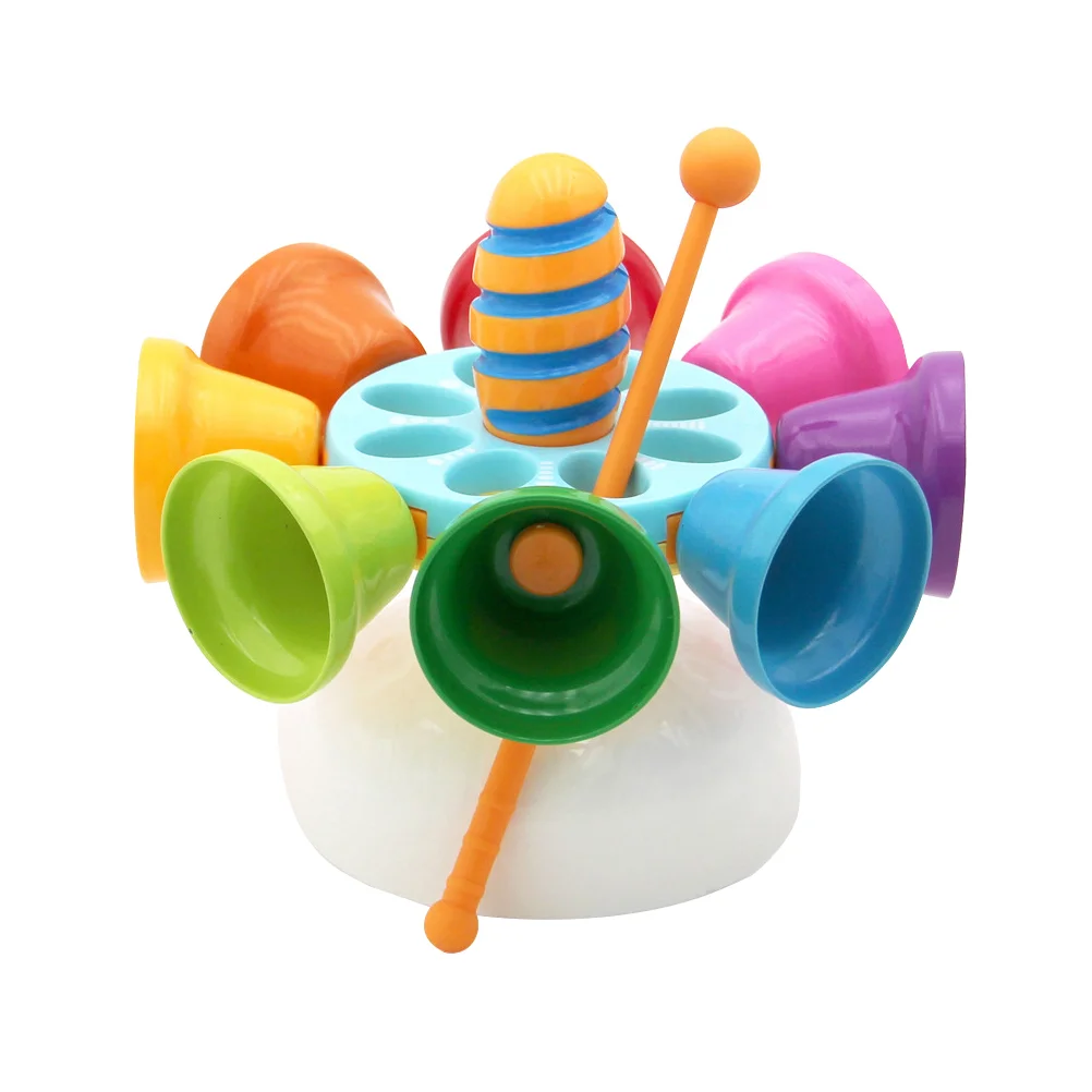 

Musical Instrument Bell Rotating Preschool Baby Twerking Toys Instruments Steel Sheet Plastic for Kids