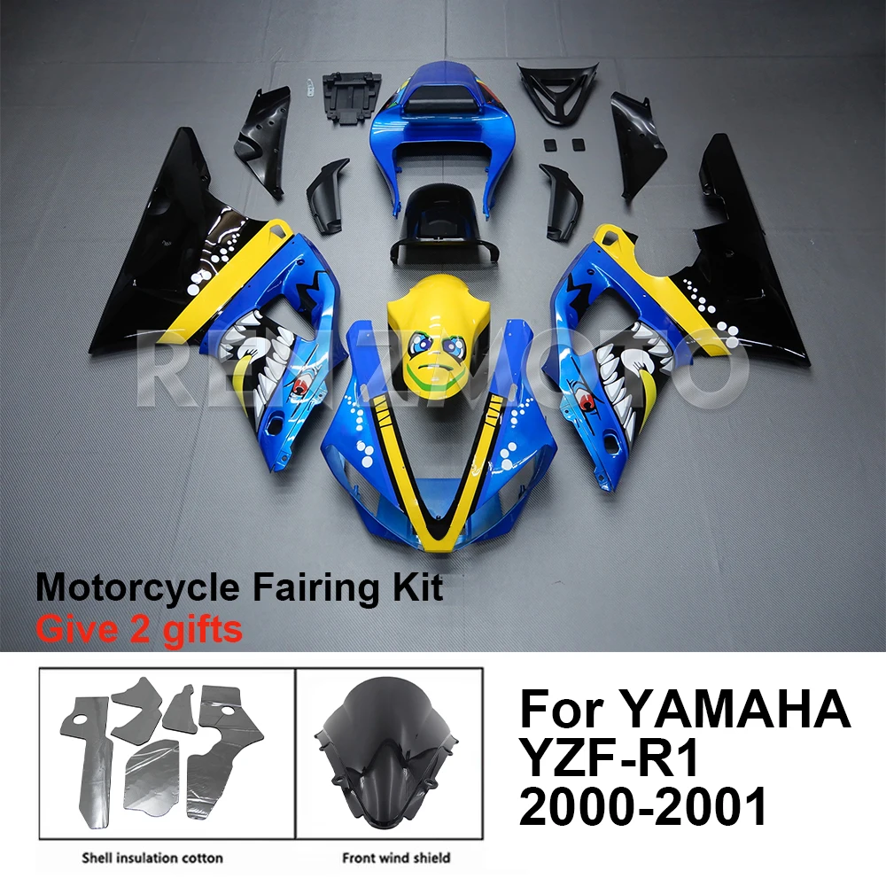 

Комплект обтекателей для мотоцикла, комплект кузова из пластика для YAMAHA YZF-R1 YZF R1 2000-2001, Аксессуары для кузова
