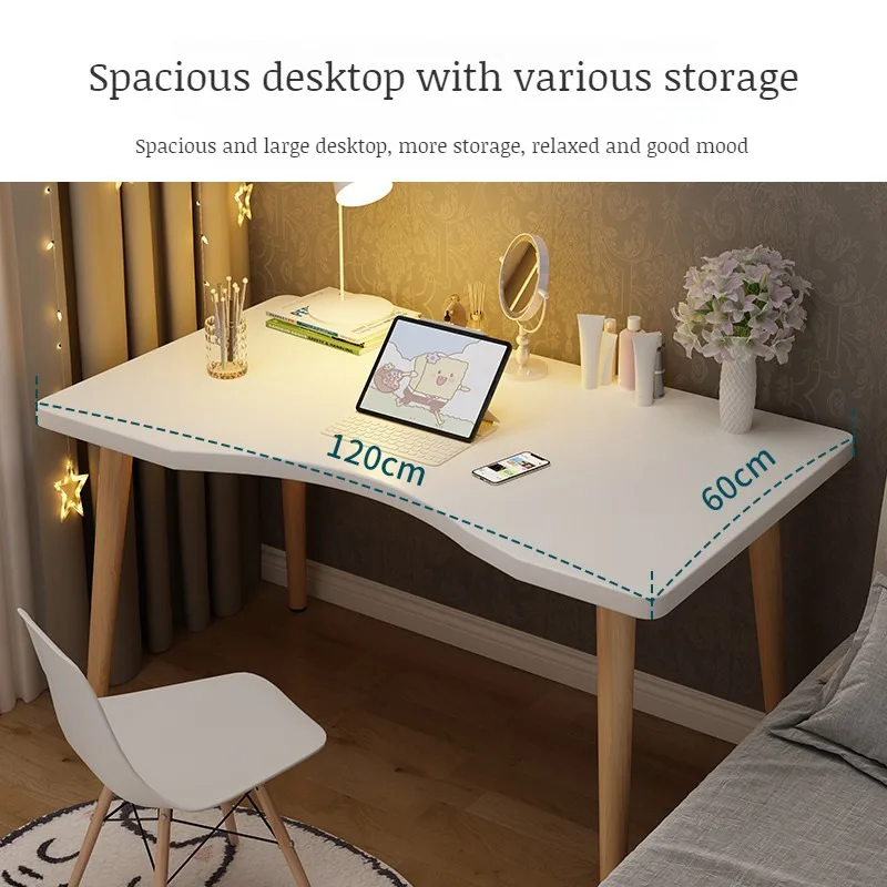 Home Office Adult Desktop Computer Desk Modern Simple Workbench Student Study Writing Household Solid Wood Leg Table computer desk
